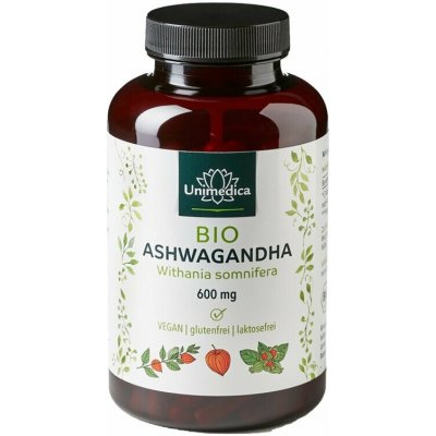 Unimedica Bio Ashwagandha 1800 mg 180 kapslí – Hledejceny.cz