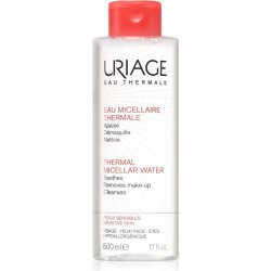 Uriage Eau Micellaire Thermale micelární čistící voda pro citlivou pleť se sklonem ke zčervenání (Soothes, Removes Make-Up, Cleanses) 500 ml