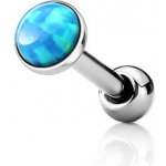 Šperky4U cartilage piercing do ucha světle modrý opál CP1087-OP06-03 – Sleviste.cz