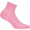 Dámské ponožky s lesklou přízí fuchsie