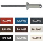 DIN 7337 3.2x6 Al/St Černý (RAL9005) nýt s trnem, plochá hlava, Al/St – Zboží Mobilmania