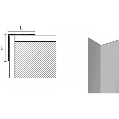 Acara lišta k ochraně rohu šedá W5 10x10 mm 2,9 m – Zbozi.Blesk.cz