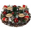 Vánoční dekorace Home Styling Collection Adventní svícen věnec ? 27 cm