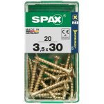 Spax Uni vrut zápust.hlava PZ/Z2 4CUT a plným závitem Yellox 35 x 30 mm 20 ks – Hledejceny.cz