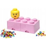 LEGO® 40061738 Room Copenhagen Brick Drawer 8 25 x 50 x 18 cm světle růžová s šuplíkem – Sleviste.cz