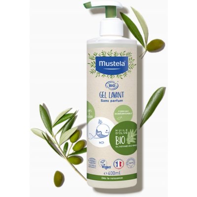 Mustela Organic čisticí tělový a vlasový gel 400 ml – Zboží Mobilmania