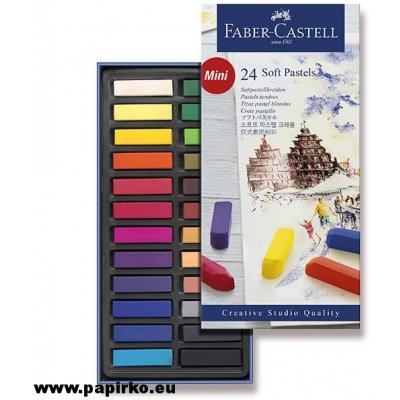 Faber-Castell Prašné pastely mini 24 barev – Zbozi.Blesk.cz