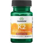 Swanson Vitamín K2 MK7 50 mcg 30 kapslí – Hledejceny.cz
