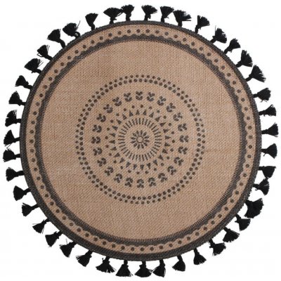 Mybesthome Prostírání kulaté jute hnědá 38cm – Hledejceny.cz