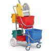 Mop a úklidová souprava B2B Partner Profesionální úklidový vozík bez držáku na pytel 52 x 85 x 115 cm