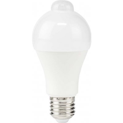 Nedis LED žárovka 8,5W E27 LED žárovka, E27, A60, 220V, 8,5W, teplá bílá, PIR detektor pohybu, 806lm, 3000K, matná LBPE27A602 – Zbozi.Blesk.cz