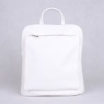 Vera Pelle Malý/střední bílý kožený batoh/crossbody kabelka no. 210 – Sleviste.cz