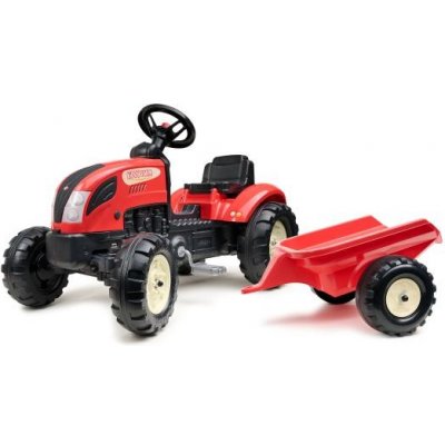 Falk Šlapací traktor 2158L Kiddy Farm s vlečkou – Zbozi.Blesk.cz