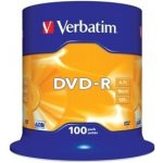 Verbatim DVD+R 4,7GB 16x, AZO, cakebox, 100ks (43551) – Hledejceny.cz
