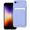 Pouzdro a kryt na mobilní telefon Apple Pouzdro Forcell CARD Case iPhone 7 / 8 / SE 2020 / SE 2022 fialové