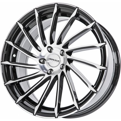MONACO WHEELS TURBINE 8,5x19 5x112 ET35 gloss black polished – Zboží Mobilmania