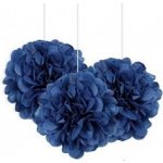 Unique Dekorační závěsný pom pom královsky modrý 40cm – Zboží Dáma