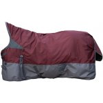 HKM Lehká výběhová deka Yukon 600D High Neck s fleecem dark red grey – Zboží Dáma