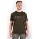 Fox Triko Camo Khaki Chest Print T-Shirt