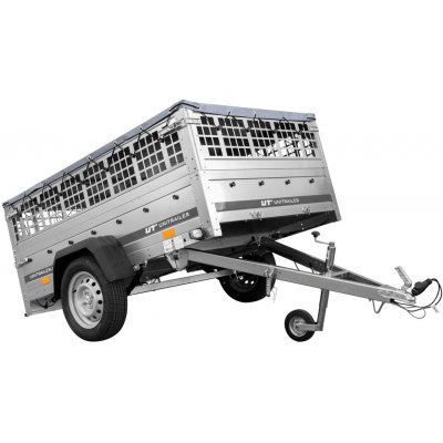 UNITRAILER GARDEN 201/R KIPP s pletivovými bočnicemi, rámem H-0 a šedým krytem – Sleviste.cz