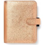 Filofax Saffiano Metallic A7 týdenní 2023 růžově zlatý – Zboží Živě