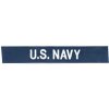 Nášivka MILITARY RANGE Nášivka "U.S. NAVY" stříbrná niť MODRÁ