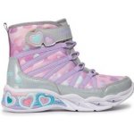 Skechers kozačky Sweetheart Lights Dreamy Love 302667L/SMLT Silver – Zboží Mobilmania