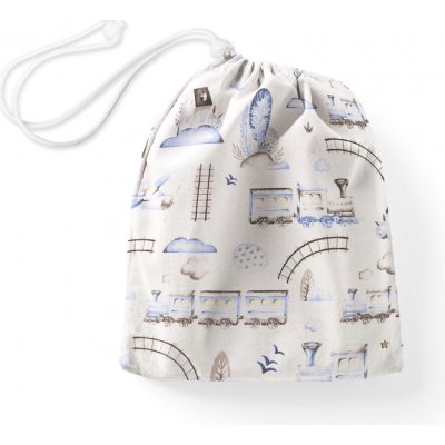 Biante Sandra SA-690 modré vláčky s letadýlky na bílém – Zboží Dáma