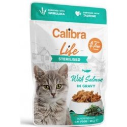 Calibra Life Sterilised Salmon in gravy 85 g