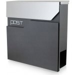 VERDA Poštovní schránka antracit/nerez SN3695-1 – Zboží Mobilmania