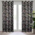 Takoy Závěs BECKY z měkkého sametu s botanickým vzorem a 3D efektem 140 x 250 cm-HF-417800 | 140 x 250 cm – Hledejceny.cz