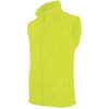 Pánská vesta Kariban microfleecová vesta Melodie fluorescenční žlutá