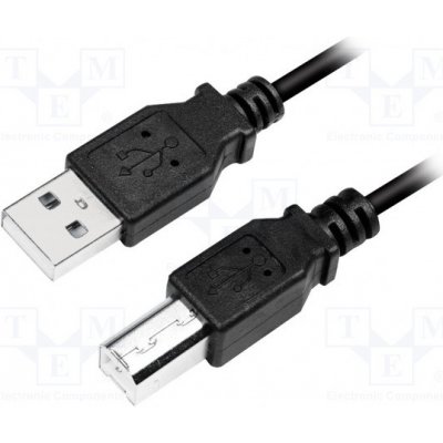 Logilink CU0009B USB 2.0; USB A vidlice, USB B vidlice, 5m, černý – Zbozi.Blesk.cz