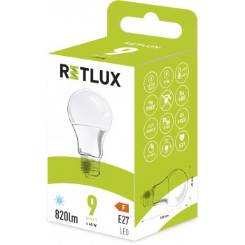 Retlux RLL 405 A60 E27 bulb 9W DL