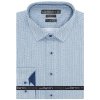 Pánská Košile AMJ kolekce Lui Bentini košile dlouhý rukáv slim fit LDS231 modrá s drobným vzorem