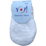 Yoclub Kojenecké pletené palcové rukavice Yo R 204 bílá