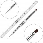NAILSOFTHEDAY Professional Brush 2-in-1 Liner & Oval, 11 mm – Zboží Dáma