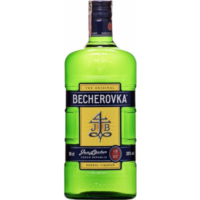 Becherovka 38% 0,5 l (holá láhev) – Zboží Mobilmania