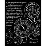 Stamperia Plastová šablona 20x25cm hodiny a text – Zboží Dáma Stamperia Plastová šablona 20x25cm hodiny a text – Zboží Dáma