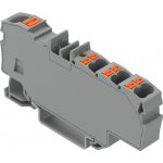 WAGO Svorka 2206-8031 Distribuční s ovládacím tlačítkem 1× 6 mm² / 6× 1,5 mm², šedá 2206-8031 – Zboží Mobilmania
