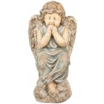 Béžová dekorační antik socha anděla Angel - 32*23*56 cm - Clayre & Eef – Hledejceny.cz