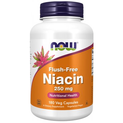 Now® Foods NOW Niacin 250 mg, 180 rostlinných kapslí