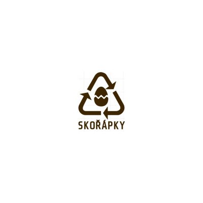 usporadejto.cz Štítek / Nálepka na tříděný odpad, RECYKLACE - skořápky od vajec - 10 x 12,5cm oznacto_022_F