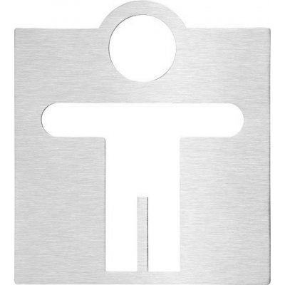 Sapho WC páni označení 120x120mm, broušený nerez XP041 – Zboží Dáma