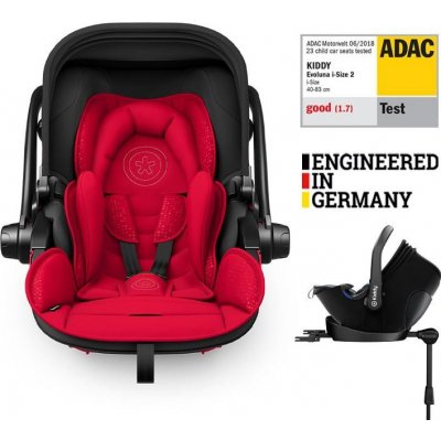 KIDDY Evoluna i-size 2 + Isofix základna 2022 Chili Red – Zboží Mobilmania