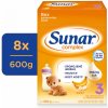 Umělá mléka Sunar 3 complex banán 8 x 600 g