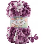 Alize Puffy fine color 8056 bílá a odstíny fialové – Hledejceny.cz