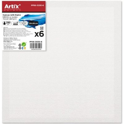 Main Papel S.L. malířská plátna 30×30cm sada 6ks – Zboží Dáma