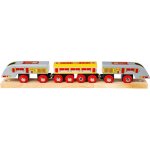Bigjigs Rail Rychlík Eurostar + 3 koleje – Sleviste.cz