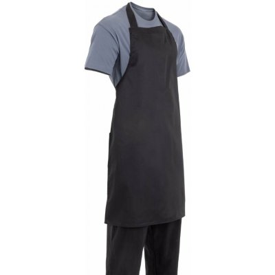 Whites Chefs Clothing náprsní zástěra polybavlna černá – Hledejceny.cz